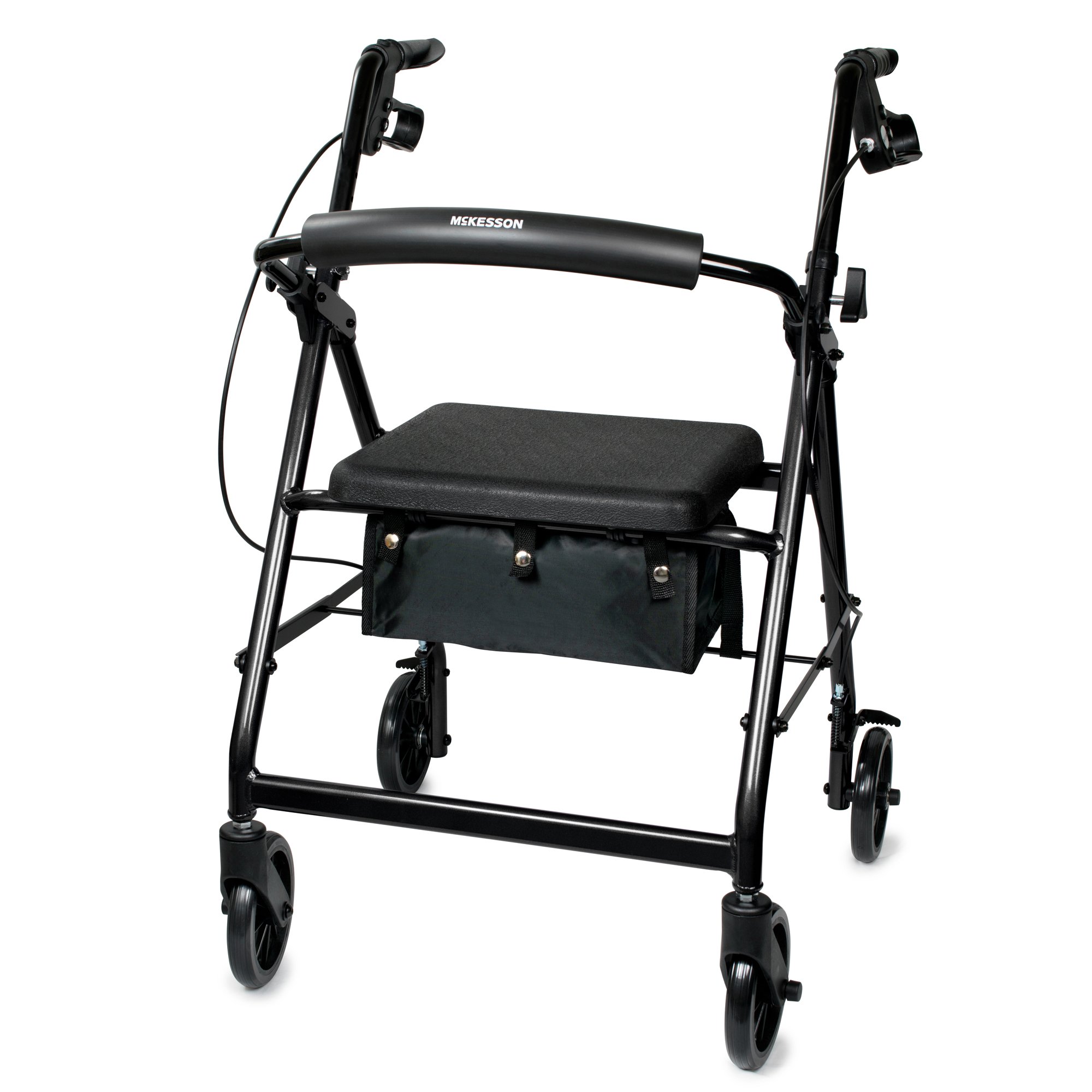 McKesson Rollator Folding Aluminum 300 lbs. 32 to 37 inch Handle Height