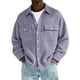 thumbnail image 2 of Top Abrigo Hombres Color Sólido Manga Larga Botón Cuello Moda Casual Verano Al Aire Libre Diario, 2 of 7