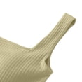 thumbnail image 5 of Thin Strap Adjustable Camisole Tops Ladies Removable Detachable Design Breathable Light Fabric Sleeveless Shirts for Travel Shopping Gym Spring Summer Outer Wear Camisole (Light Green,M), 5 of 7