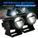 thumbnail image 4 of Focos motocicleta 2PCS brillo lejos y cerca faros LED externos modificados faros cañón acero pequeño dos colores (interruptor dos colores blanco y amarillo) --- video disponible, 4 of 9