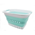 thumbnail image 4 of SAMMART 37L (9.77 gallon) Collapsible Plastic Laundry Basket - Foldable Pop Up Storage Container / Organizer - Portable Washing Tub - Space Saving Hamper / Basket, 4 of 7