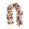 thumbnail image 3 of AuroraX Halloween Maple Leaf Vines Artificial Fall Garland Decoration Hanging Autumn Farmhouse Cute Thanksgiving Decorations, 3 of 7