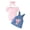 Pink, variant on Gerichy Girls Summer Outfits, Toddler Girl Clothes Ruffle Floral Embroidery Shirt And Shorts Set