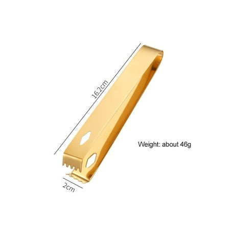 

1pcs Stainless Steel Ice Tongs Sugar Tongs Bar Ice Clip Barware Buffet Clip Bar with Smooth Edge