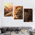 thumbnail image 4 of COMIO Lion Animal Canvas Print Wall Art Honorable and Confident Lion and Red Rose Stretched and Framed Ready to Hang for Living Room Bedroom Home Office Wall Decor Artwork, 4 of 4