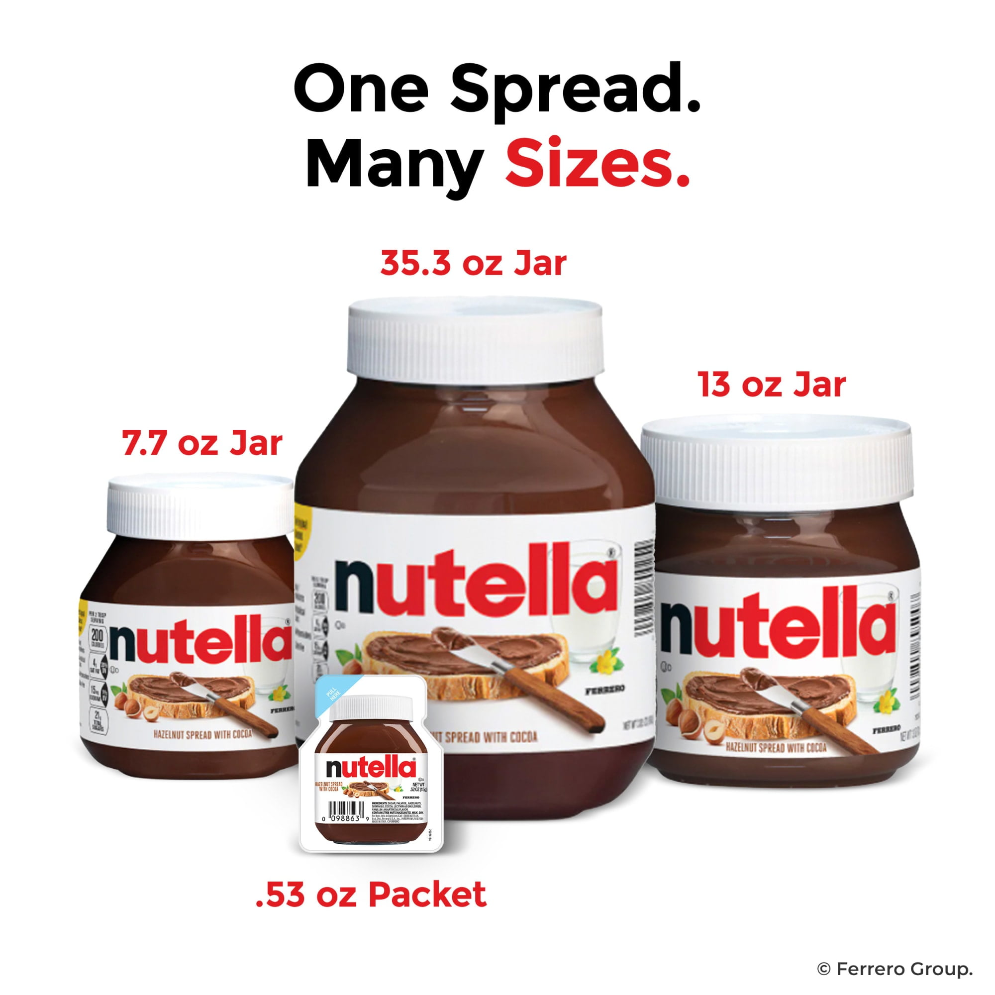 Nutella Single Brand Hazelnut Spread with Cocoa Perfect for Breakfast 26.5 oz Jar Walmart
