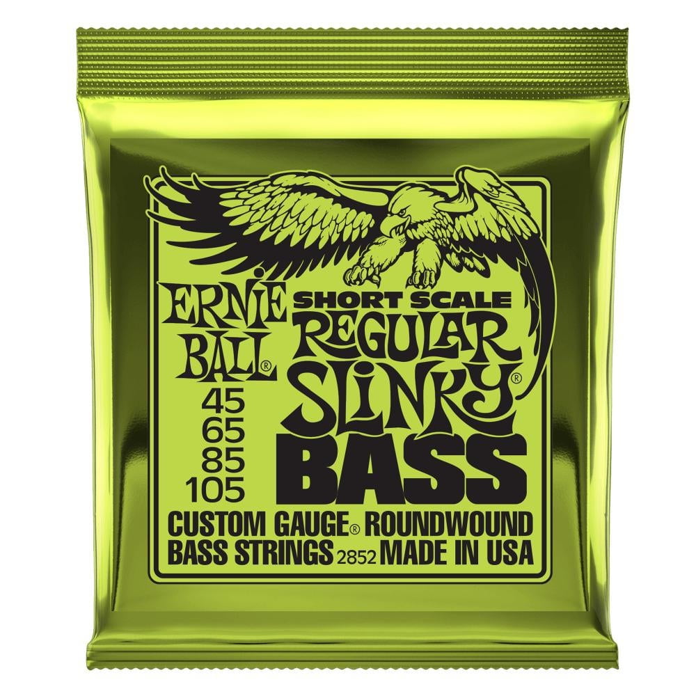 Ernie Ball Regular Slinky Nickel Wound Short Scale Bass Strings, 45105