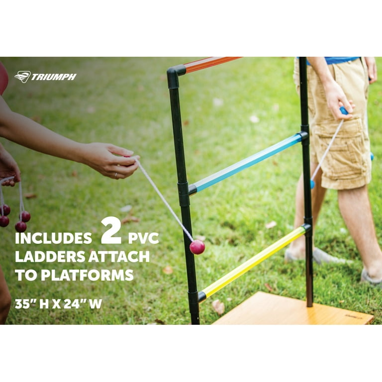 Triumph Sports Trio Toss Deluxe - 3-in-1 Ladder Toss, Washer Toss