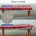 thumbnail image 5 of Whosucclay American Flag Print Dining Room Bench Covers Non-Slip Bench Chair Slipcovers 4th of July Dust Proof Bench Seat Cushion Slipcovers Removable Bench Protectors for Wedding, Hotel, Party, 5 of 7