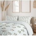 thumbnail image 6 of Ambesonne Floral Duvet Cover Sets, Rose Flower Bouquet Motif, 2-King, Reseda Green and Blush, 6 of 7