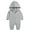 Gray dinosaur, variant on WIBACKER Infant Baby Boys Girls Dinosaur Costume Hooded One-Piece Romper Toddler Halloween Outfit Clothes