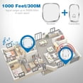 thumbnail image 3 of Kasonic DB201 Wireless Doorbell, Plug and Play Waterproof Door Bell Kit; Operating Range Up to 1000 Feet; 4 Levels, 3 of 5