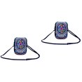 thumbnail image 3 of 2pcs Smart Phone Storage Bag Ethnic Style Coin Bag All-Match Shoulder Bag Chic Wallet, 3 of 6