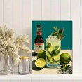 thumbnail image 2 of Minimalist Mojito Canvas Print, Cocktail Art, Kitchen Bar Aesthetic Wall Decor with Recipe, 2 of 8