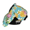 thumbnail image 3 of Naloa Cute Pineapples Baby Car Seat Cover, Breathable Baby Carrier Cover, Multiuse Baby Carrier Cover & Nursing Breastfeeding Cover, 3 of 5