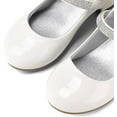 thumbnail image 4 of Kushyshoo Girl Mary Jane Shoes Low Heel Rhinestones Princess Flats White Dress Pump Shoes for Little Kid Size 12, 4 of 6