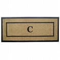 thumbnail image 1 of Nedia Home 18106C 24 x 57 in. Coir &amp; Rubber Frame Mat  Monogrammed C, 1 of 4