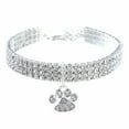 thumbnail image 2 of Cheers.US Bling Rhinestones Pet Collars Glitter Pendant Dog Collars Adjustable Crystal Cat Collar Pet Necklace for Small Pet Cat Dogs Puppy, 2 of 7