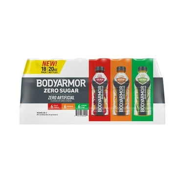 BODYARMOR Zero Sugar Sports Drink Variety Pack 20 fl oz  (Pack of 18 bottles)