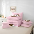 thumbnail image 6 of Castle Fairy Female Men Women Kawaii Ribbon Bow Sport Billiards Bedding Comforter Set 7pcs,Jungle Animal Cheetah Print Queen Bedding Sets Super Cozy,Pink Brown Queen Sheet Sets,Super Cozy Room Decor, 6 of 8