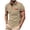 Khaki-1, variant on Men's Casual Shirts Short Sleeve Fashion Shirt Classic Striped Slim Fit T-Shirts