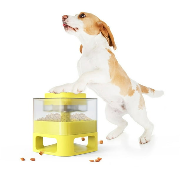CAROOTU Dog Feeder Dog Food Dispenser Interactive Button Trigger Dog Puzzle Treat Dispensing Toys Slow Feeder Walmart