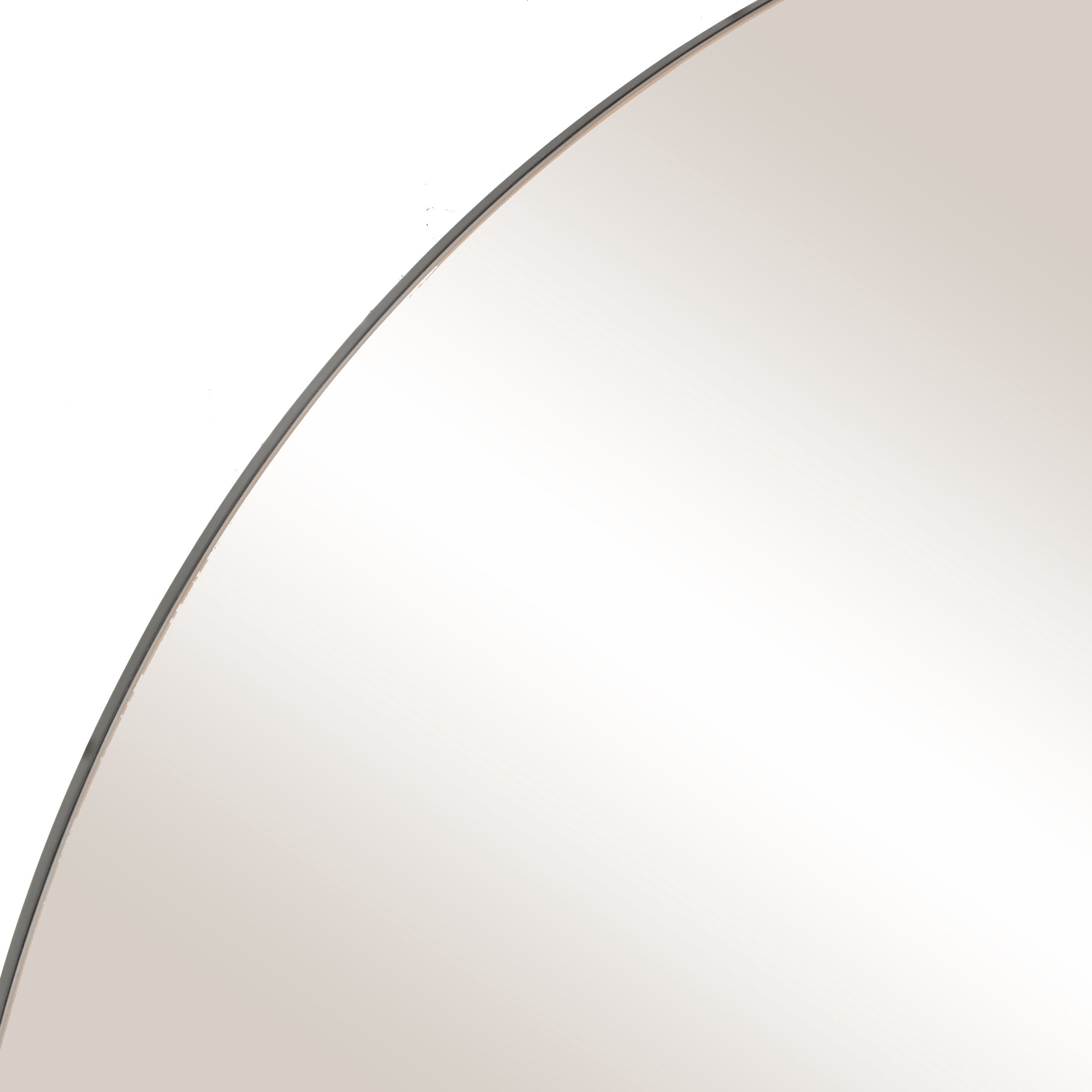 DecMode 32" x 32" Beige Round Tinted Wall Mirror