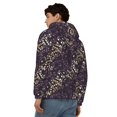thumbnail image 4 of Zufioo Dice Print Men's Hooded Cardigan, Zip-up Long-Sleeved Sweatshirt Jacket Sportswear-Large, 4 of 5