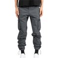 thumbnail image 2 of Wyzesi Jacket for Pants Men Formal Jogging In Spring and Summer Relaxing and Relaxing Beach Vacation Nine Point Sweatpants Christmas Casual Pants Costumes, 2 of 9