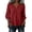 Red, variant on Ussuma V-Neck Stylish Linen Embroidered Tops 3/4 Sleeve Solid Color Women Boho Tops Short Sleeve Summer Flowy Shirts Elegant and Intellectual Comfortable Breathable Vacation Family Dinner Party Date