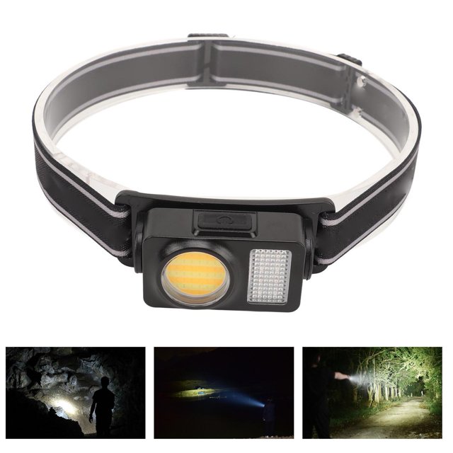 Lampe Frontale Rechargeable LED, Phare Lumineux LED Poids Léger USB Multifonctionnel pour le Fonctionnement