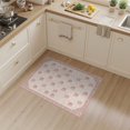 thumbnail image 2 of ODIKA 3'x5' Washable Accent Rug Vintage Pink Trellis Alfombra Para Cuarto Boho Scattered for Bedside, Nursery Room, Pet Friendly & Non-Shedding, 2 of 7