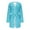 Sky Blue, variant on Aboser Long Sleeve Robes for Women Trendy Stars Graphic Sleepwear Plus Size Short Bathrobes Comfy Casual Belted Loungewear Soft Loose Fit Bath Robe Sky Blue XXXXXL