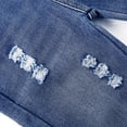 thumbnail image 6 of KIDSCOOL Girls Denim Overalls Kids Ripped Jeans Tweens Washed Bib Jumpsuits, 4-5 Years, 6 of 7
