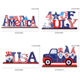 thumbnail image 3 of 4th of July DIY Wooden Lettering Party Decoration Patriotic Red White Blue Independence Day 1776-2026 Memorial Day Home Desk USA Gifts, 3 of 4