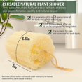 thumbnail image 2 of Natural Shower Loofah Sponge, Bath Exfoliating Loofa Body Scrubber, Soft And Easy Foaming Spa Lufa Sponges (2 Pack), 2 of 5