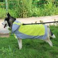 thumbnail image 3 of Flmtop Pet Dogs Waterproof Windproof Reflective Hooded Raincoat Poncho Rain Jacket Coat Green, 3 of 9