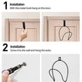 thumbnail image 3 of Multi-Function Hat Rack Steel Cap Rack with Hook on the Door Storage for Caps/Towels/Hats/Belts/Scarves/Robes, 3 of 5