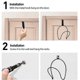thumbnail image 3 of Multi-Function Hat Rack Steel Cap Rack with Hook on the Door Storage for Caps/Towels/Hats/Belts/Scarves/Robes, 3 of 5