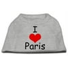 I Love Paris Screen Print Shirts Grey Lg (14)