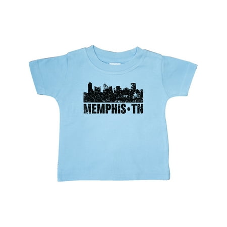 

Inktastic Memphis city Skyline with Grunge Gift Baby Boy or Baby Girl T-Shirt