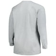 thumbnail image 3 of Men's Profile Gray Air Force Falcons Big & Tall Mascot Long Sleeve T-Shirt, 3 of 3