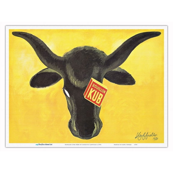 Bouilion Cube (Kub) - Vintage Advertising Poster by Leonetto Cappiello c.1931 - Master Art Print (Unframed) 9in x 12in