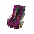 thumbnail image 4 of Pink Zebra Soft Flannel Fleece Blanket, Toucan Bird Sitting on Hibiscus Plants Flowers Large Leaves on Zebra Background, Cozy Plush for Indoor and Outdoor Use, 50" x 60", Multicolor, by Ambesonne, 4 of 6