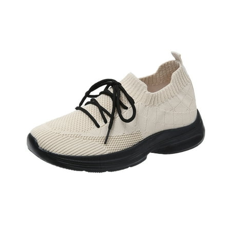 

Aueoeo Hiking Shoes for Women Women Lace Up Sneakers Color Solid Color Shoes Plus Size Fashion Sports Casual Shoes Clearance