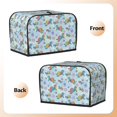 thumbnail image 3 of Rateoe Colorful Sea Turtle Pattern Toaster Covers 2 Slice Wide Slot,Bread Machine Cover,Bread Dust Cover & Fingerprint Protection,Appliance Covers, 3 of 7