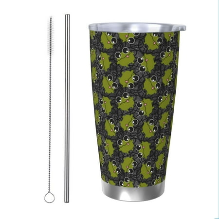 

Goofa Cartoon Kawaii Frogs1 for 20 oz Skinny Tumbler Stainless Steel Coffee Mug Slim Vacuum Insulated Travel Cup Car Cup-Straw Two-piece Set
