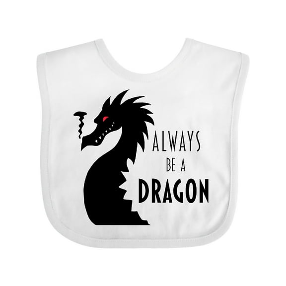 Inktastic Always Be a Dragon Boys or Girls Baby Bib