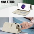 thumbnail image 3 of Case Wallet for iPhone 7 Plus/8 Plus, [Wristlet & Crossbody Strap] RFID Blocking 5 Card Slots Stand [Shockproof TPU Shell] PU Leather Magnetic Flip Cover Compatible with iPhone 7 Plus/8 Plus, White, 3 of 9