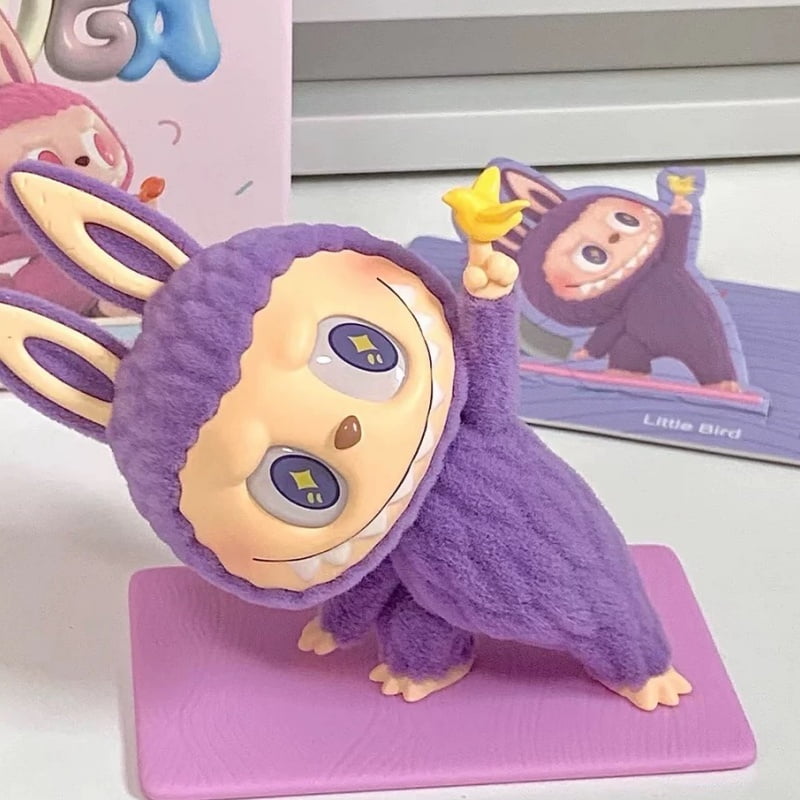 Authentic Labubu The Monsters Lazy Yoga Series Blind Box Handheld